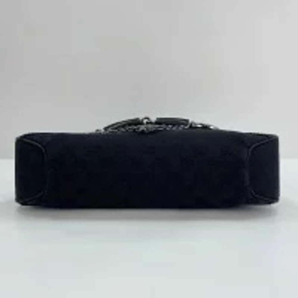 Gucci GG Canvas Horsebit Chain Handbag Black - Picture 6 of 11